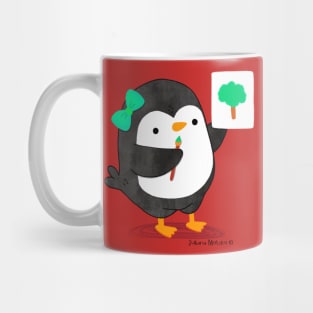 Gigi Penguin made a painting Mug